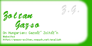 zoltan gazso business card